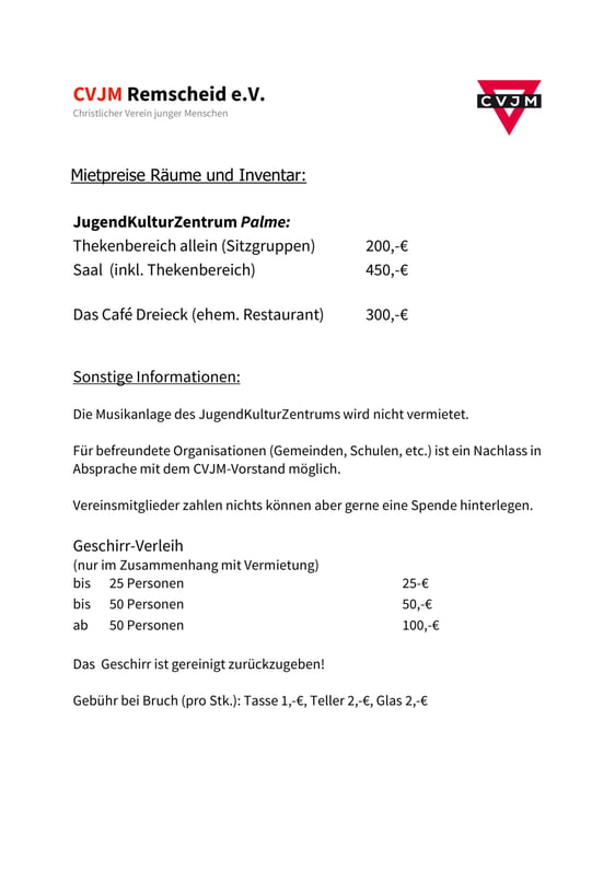 aktuelle Mietpreise
